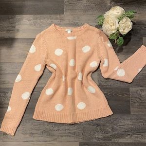 Chunky polka dot sweater